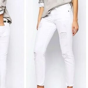 Current/Elliott White Denim jeans size 27 new so cute!!